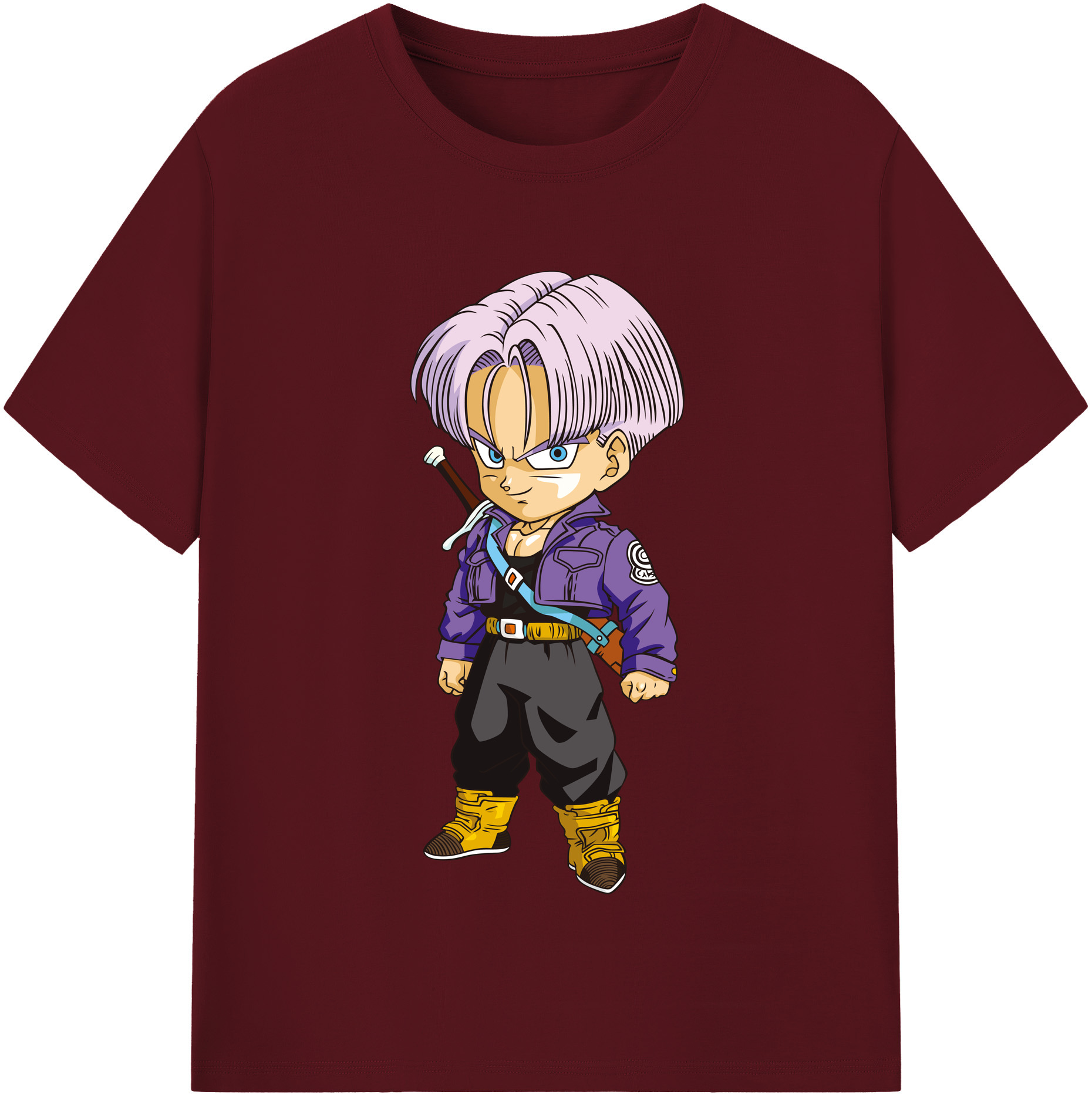 （画像用） ドラゴンボール トランクス（Torankusu）DRAGON BALL Trunks 綿100％半袖Tシャツ（フロントプリント）